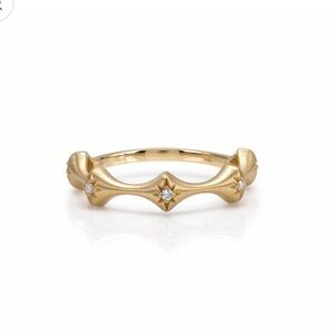 ZAHN-Z Dream Fairy Diamond Ring 14kt yellow gold Chic with Diamond Accents